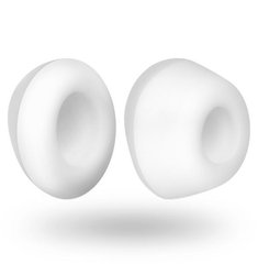 Запасные насадки для вакуумного стимулятора Satisfyer Pro 2 Climax Tips (широкая и узкая), Белый