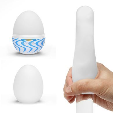 Мастурбатор яйцо Tenga Egg Wind с зигзагообразным рельефом