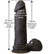 Фаллоимитатор Doc Johnson The Realistic Cock 8 inch Black - ULTRASKYN, Vack-U-Lock, диаметр 5,1см