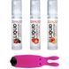 Набор из 3-х вкусов стимулирующего лубриканта Amoreane Med (3х10мл) и вибропули Adrien Lastic Pink