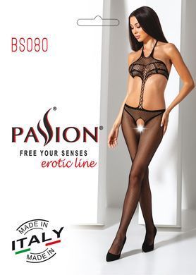 Открытый бодистокинг Passion BS080 black