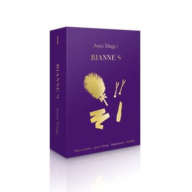 Подарочный набор RIANNE S Ana's Trilogy Set I: помада-вибратор, перышко, зажимы для сосков, повязка