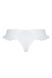 Трусики в горошек, с рюшами и шнуровкой Fatin Thong white S/M - Passion, Белый