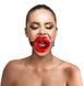 Кляп расширитель в форме губ Art of Sex - Gag Lips, натуральная кожа