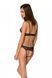 Комплект: браллет с ажурным лифом и открытыми трусиками Christa Set with Open Bra black XXL/XXXL &mdash; P