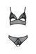 Комплект: браллет с ажурным лифом и открытыми трусиками Christa Set with Open Bra black XXL/XXXL &mdash; P