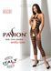 Сетчатый бодистокинг с открытым животом Passion BS081 black