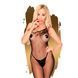 Бодистокинг на одно плечо Penthouse - Fancy Dope Black XL, Черный