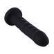 Силиконовый фаллоимитатор для секс-машин Hismith 7.1&Prime; Anal Dildo Black, система KlicLok