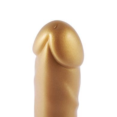 Золотой фаллоимитатор Hismith 6.8&Prime; Golden Silicone Dildo, система KlicLok