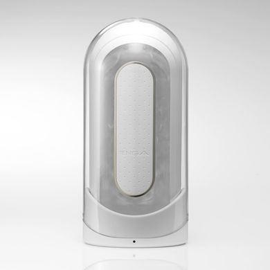 Вибромастурбатор Tenga Flip Zero Electronic Vibration White, изменяемая интенсивность, раскладной
