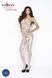 Распродажа!!! Бодистокинг Passion BS037 white, комбинезон, открытая спина, халтер