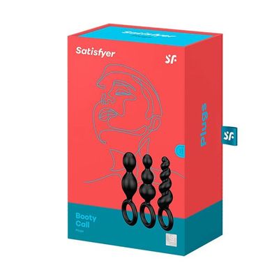 Набор анальных пробок Satisfyer Plugs black (set of 3)