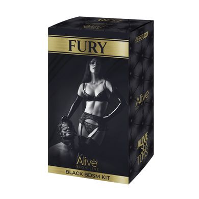 Набор для BDSM Alive FURY Black BDSM Kit, Чорний