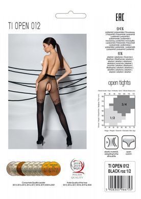 Колготки с открытым доступом, двойная плотность TIOPEN 012 black 5 (20/40 den) &mdash; Passion