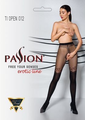 Колготки с открытым доступом, двойная плотность TIOPEN 012 black 5 (20/40 den) &mdash; Passion