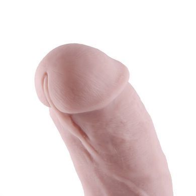 Силиконовый фаллоимитатор для секс-машин Hismith 8.3&Prime; Silicone Dildo, изогнутый, система KlicLok