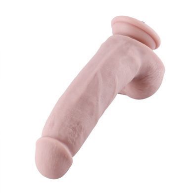 Силиконовый фаллоимитатор для секс-машин Hismith 8.3&Prime; Silicone Dildo, изогнутый, система KlicLok