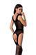 Бодистокинг Passion BS061 black, комбинезон, имитация чулок