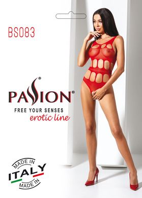 Сексуальный боди с вырезами Passion BS083 red