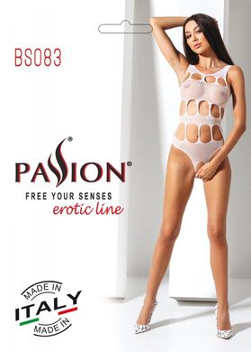 Сексуальный боди с вырезами Passion BS083 white