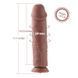 Силиконовый фаллоимитатор для секс-машин Hismith 11&Prime; Silicone Dildo, система KlicLok
