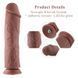 Силиконовый фаллоимитатор для секс-машин Hismith 11&Prime; Silicone Dildo, система KlicLok