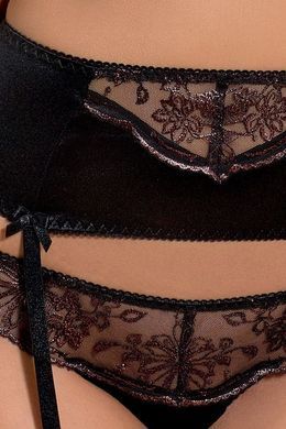 BRIDA SET WITH OPEN BRA black L/XL - Passion Exclusive