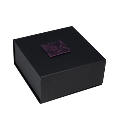 Преміум нашийник LOVECRAFT розмір M фіолетовий, натуральна шкіра, в подарунковій упаковці