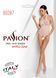 Бодистокинг в крупную сетку Passion BS087 white, открытая спина, халтер, с доступом
