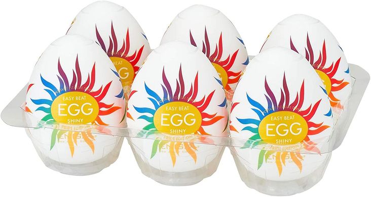 Набор мастурбаторов-яиц Tenga Egg Shiny Pride Edition (6 яиц)
