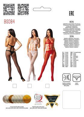 Эротический бодистокинг Passion BS084 white