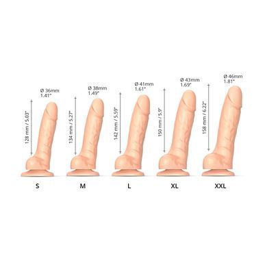 Реалистичный фаллоимитатор Strap-On-Me Sliding Skin Realistic Dildo Vanille - L, эффект подвижной ко