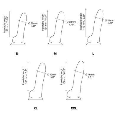 Реалистичный фаллоимитатор Strap-On-Me Sliding Skin Realistic Dildo Vanille - XL, эффект подвижной к
