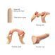 Реалистичный фаллоимитатор Strap-On-Me Sliding Skin Realistic Dildo Vanille - XL, эффект подвижной к