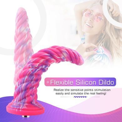 Фантазийный фаллоимитатор 10.12&Prime; для секс-машин Hismith Silicone Dildo rose Monster Series