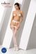 Эротические колготки-бодистокинги Passion S025 One Size, White, имитация ажурных чулочков с пояском