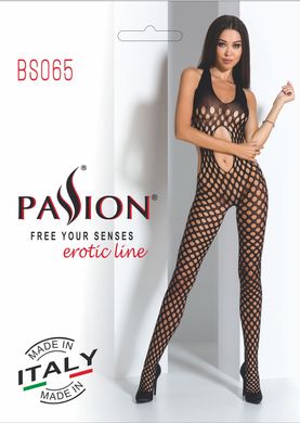 Сексуальный бодистокинг Passion BS065 One Size, Black, комбинезон, крупная сетка
