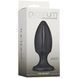 Анальный плаг с каналами для смазки Doc Johnson Platinum Premium Silicone - The Rocket - Black