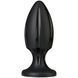 Анальный плаг с каналами для смазки Doc Johnson Platinum Premium Silicone - The Rocket - Black