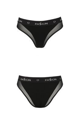 Трусики с прозрачной вставкой Passion PS002 PANTIES black, size L