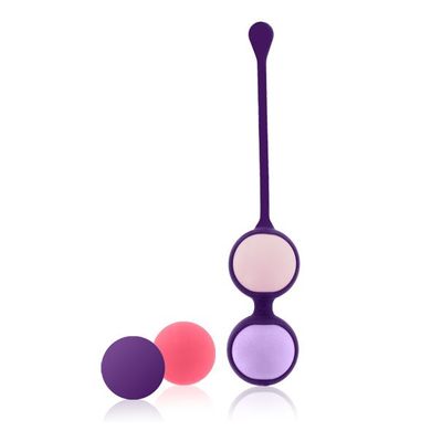 Набор вагинальных шариков Rianne S: Pussy Playballs Nude, вес 15г, 25г, 35г, 55г, монолитные