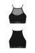 Спортивный топ с прозрачной вставкой Passion PS006 TOP black, size S