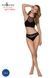 Спортивный топ с прозрачной вставкой Passion PS006 TOP black, size S
