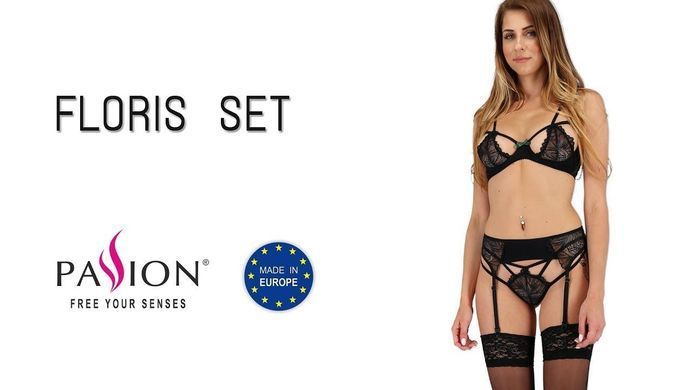 FLORIS SET black L/XL - Passion Exclusive