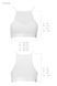Спортивный топ с прозрачной вставкой Passion PS006 TOP white, size XL