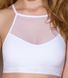 Спортивный топ с прозрачной вставкой Passion PS006 TOP white, size XL