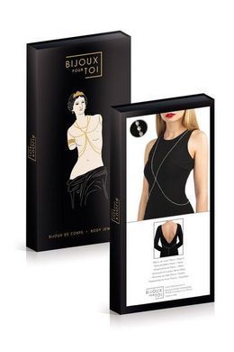 Серебристая цепочка для бюста Bijoux Pour Toi &ndash; Elena Silver со стразами