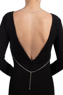 Серебристая цепочка для бюста Bijoux Pour Toi &ndash; Elena Silver со стразами