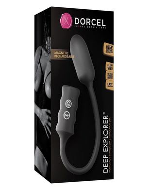 Виброяйцо Dorcel Deep Explorer, подходит для вагинальной и анальной стимуляции, мощное, Черный